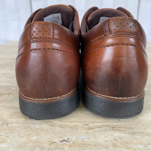 Rockport Men's Leather Trutech Slayter Plain Toe Shoes Brown Size 13 M Lace Up - Picture 5 of 10